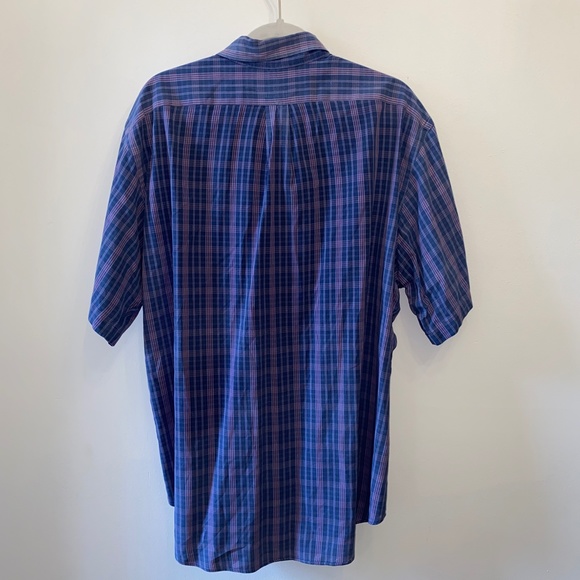 Excellent Condition Ralph Lauren Blue and Red button down plaid shirt - Picture 4 of 5